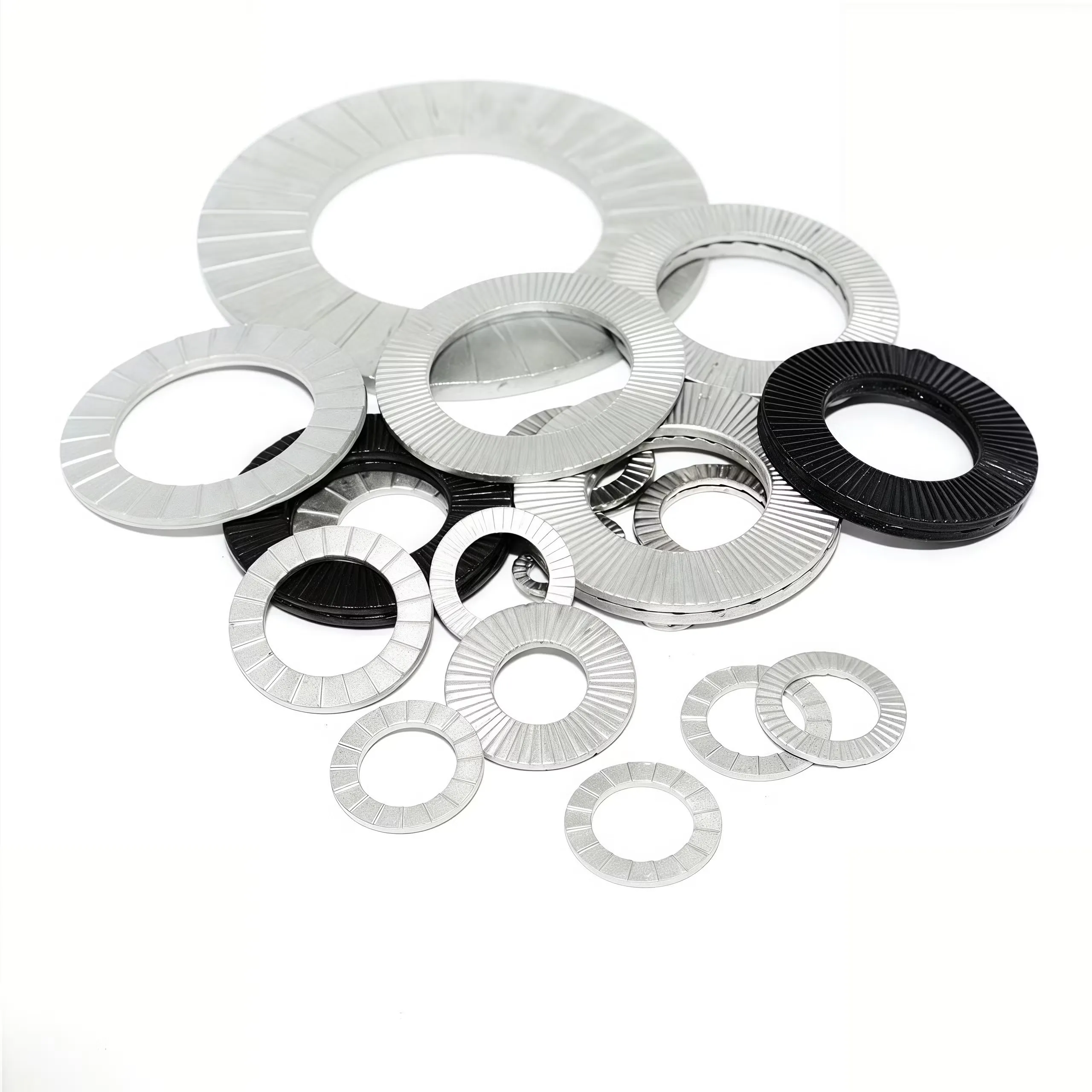 High-strength locking washers for heavy-duty applications